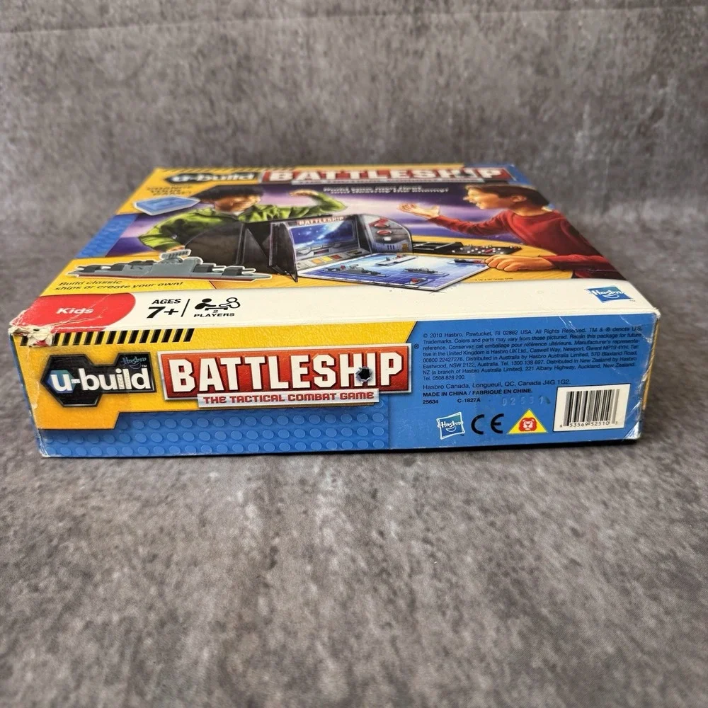 2010 Kids U Build Battleship Game by Hasbro The Tactical Combat Game READ